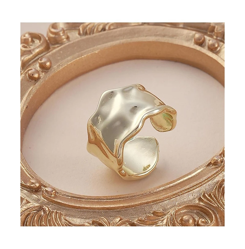 Sohi Women's The Dented Pinky Ring
