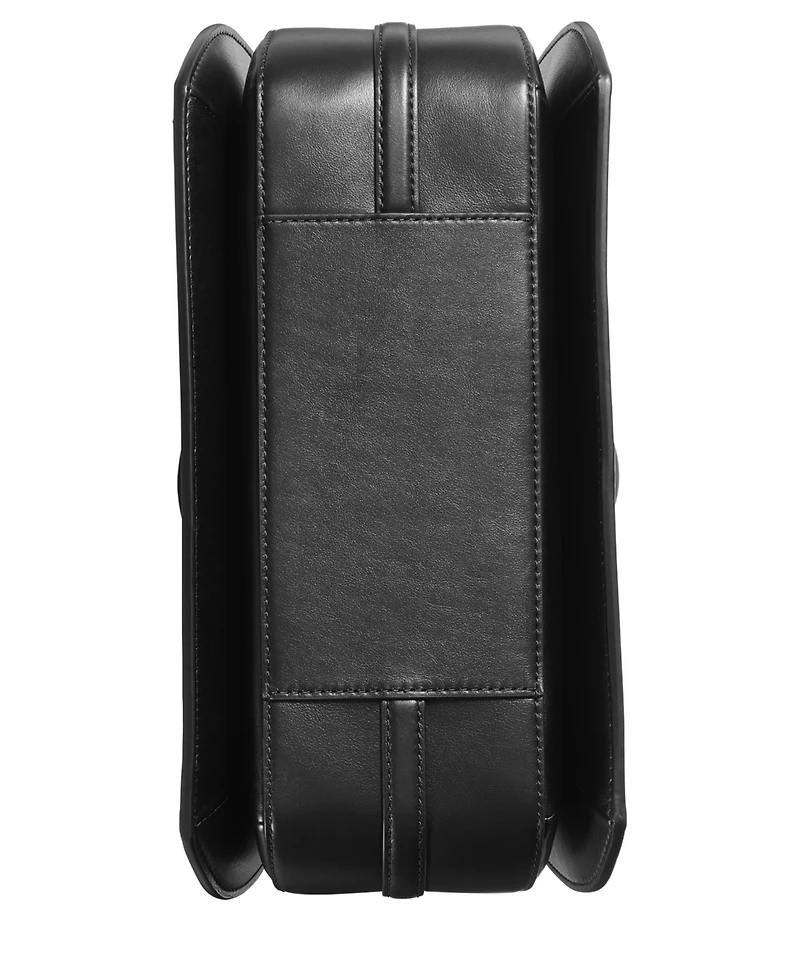 Donna Karan New York Bellerose Double Top Handle Leather Satchel