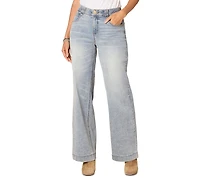 Democracy Petite Ab Solution High-Rise Wide-Leg Jeans