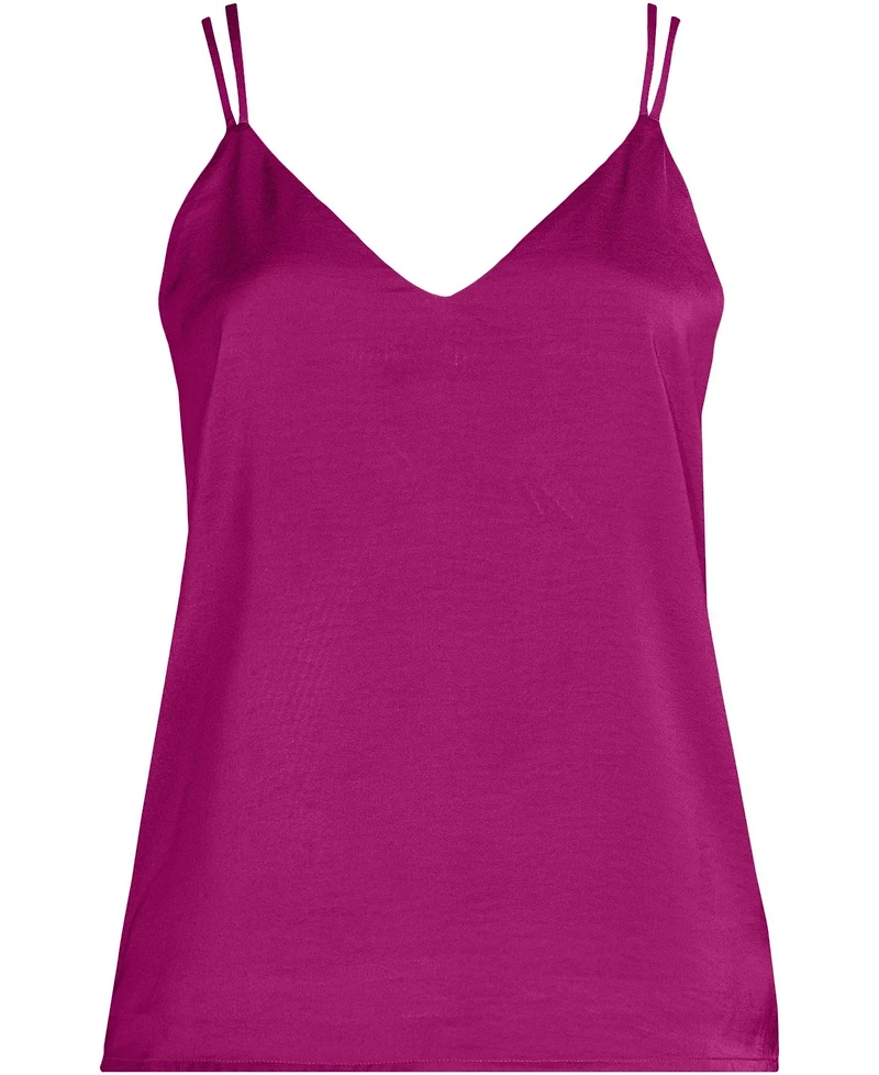 Lands' End Women's Satin Vneck Camisole