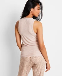 State of Day Women's Ribbed High-Neck Sleep Tank Xs-3X, Exclusively at Macy's