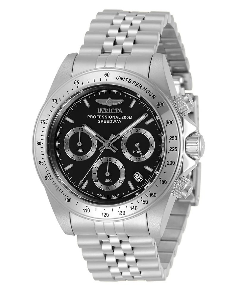 Invicta Men's Speedway Quartz Chronograph Black Dial Watch