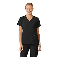 Wink Plus W123 Stylized V-Neck Scrub Top