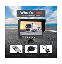 Pyle Backup Camera & Monitor System - 7" Lcd, Night Vision, Waterproof, for Trucks & Buses, Dual Dc 12-24V (PLCMTR71)