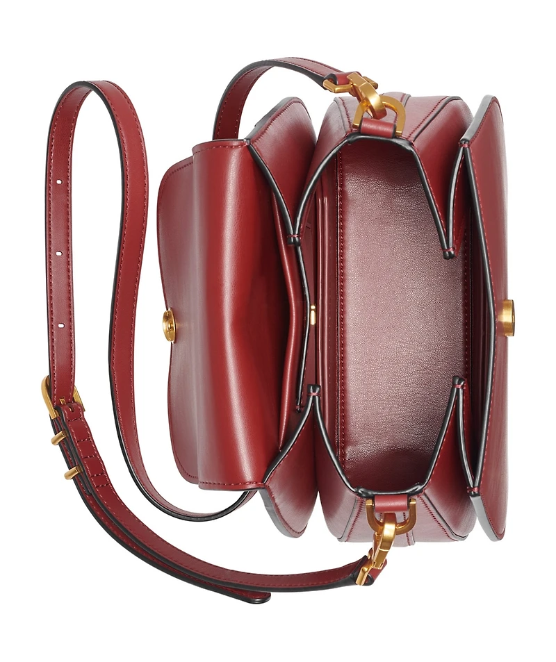 Donna Karan New York Bellerose Leather Flap Crossbody
