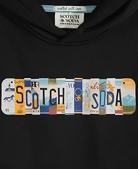 Scotch & Soda Big Boys Graphic Fleece Hoodie