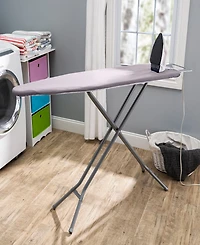 Seymour Home Products Adjustable Height, 4 Leg Ironing Board with Mesh Top and Iron Rest