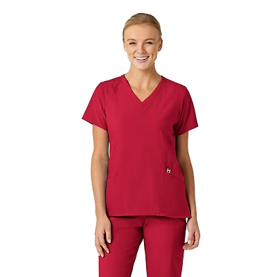 Wink Plus W123 Stylized V-Neck Scrub Top