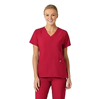Wink Plus W123 Stylized V-Neck Scrub Top