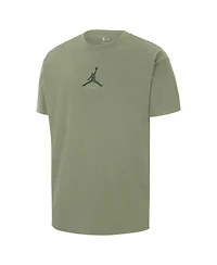 Jordan Men's Green Milwaukee Bucks Statement Edition Jumpman Flight Heavyweight T-Shirt