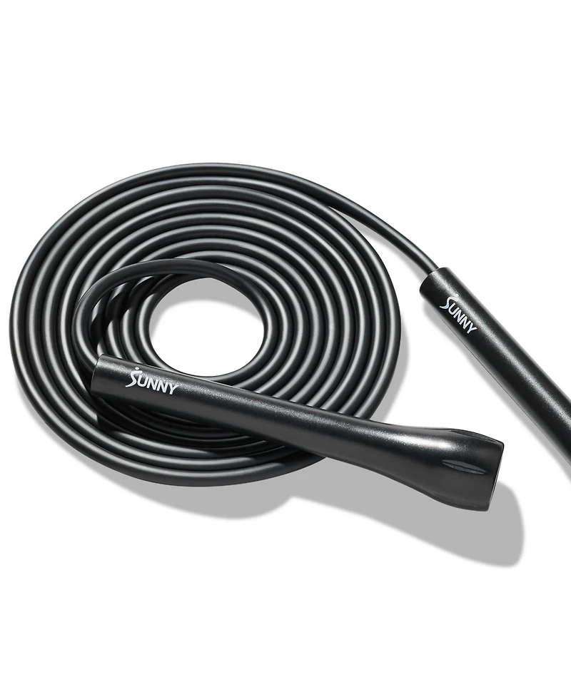 Sunny Health & Fitness Exercise Jump Rope, Lightweight & Portable Silicone Infusedwith Durable Handles & Adjustable Exercise Rope