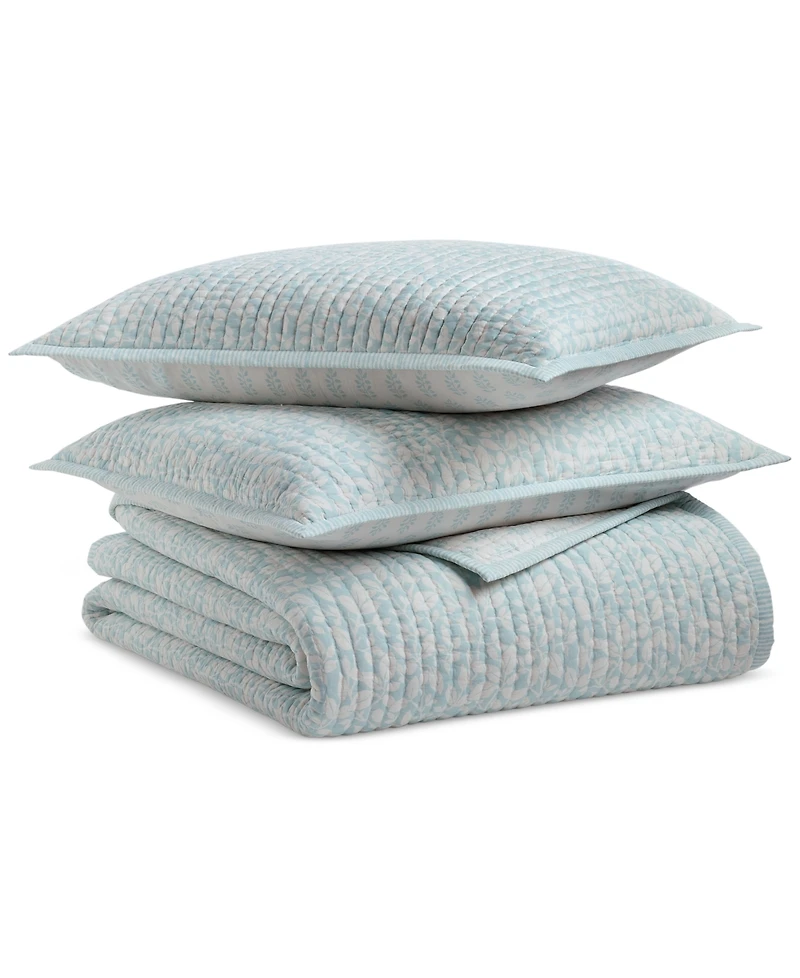 Charter Club Leaf Silhouette 3-Pc. Quilt Set, Full/Queen, Exclusively at Macy's