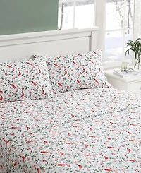 Laura Ashley Flannel 4 -Pc. Sheet Set