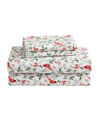 Laura Ashley Flannel 3 -Pc. Sheet Set, Twin