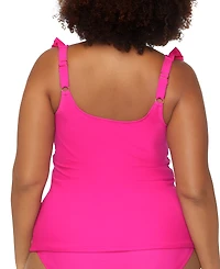 Raisins Curve Trendy Plus Andressa Ruffle-Trim Tankini