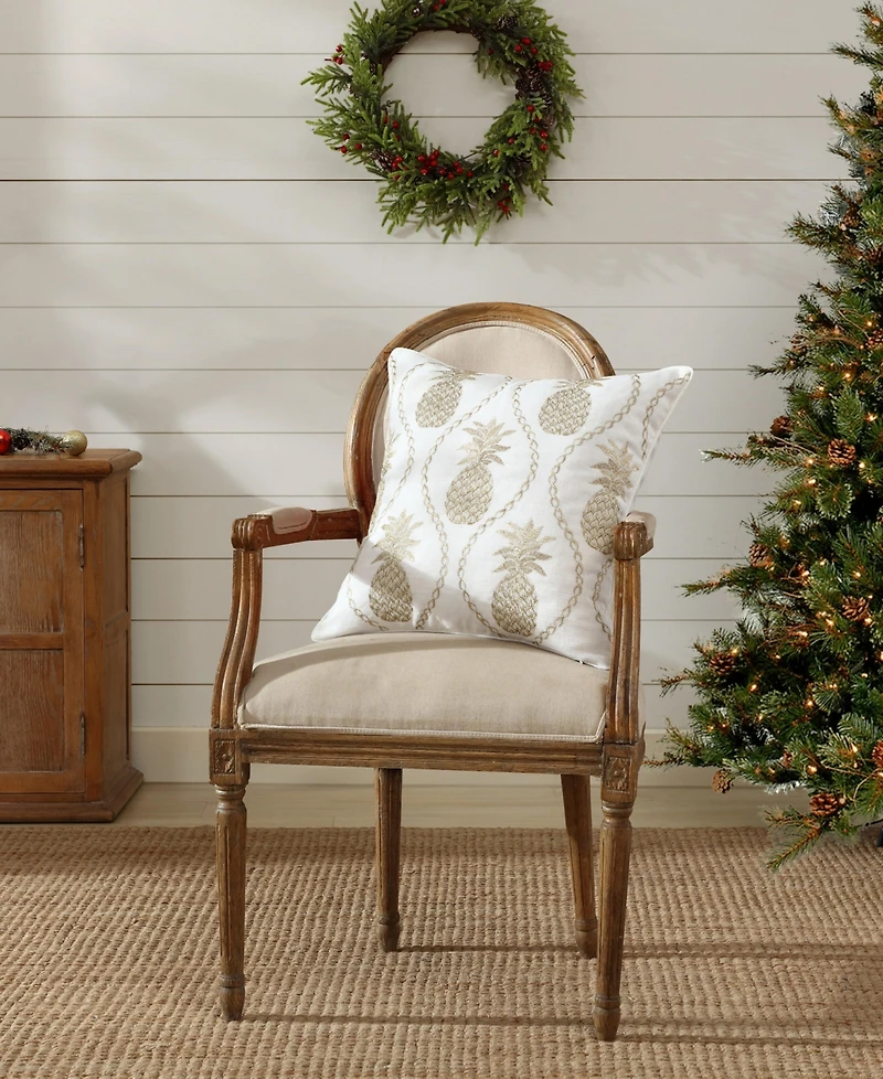 Tommy Bahama Home Pineapples Felt Decorative Pillow, 20" x 20"