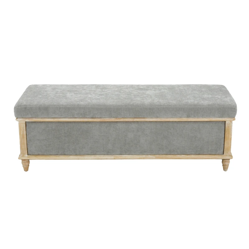 Streamdale Gray Storage Ottoman