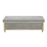 Streamdale Gray Storage Ottoman