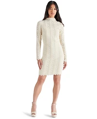 Steve Madden Women's Nafia Mock Neck Mini Dress
