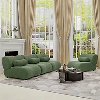 Streamdale Modular Chenille Sofa with Reclining Backrest