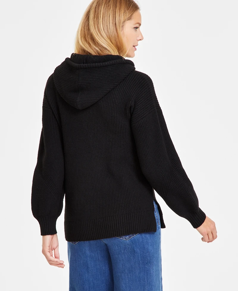 I.n.c. International Concepts Women's Blouson-Sleeve Hoodie, Exclusively at Macy's