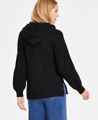 I.n.c. International Concepts Women's Blouson-Sleeve Hoodie, Exclusively at Macy's