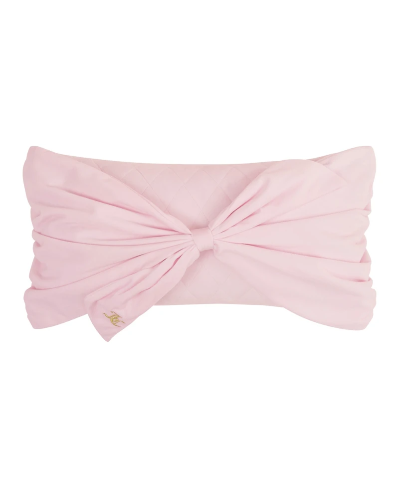 Juicy Couture Velvet Bow Decorative Pillow, 10" x 18"