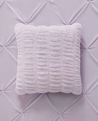 Juicy Couture Pleated Faux Fur Decorative Pillow, 20" x 20"