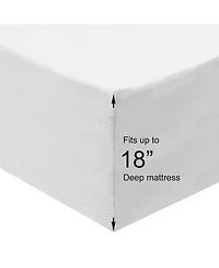 Egyptian Linens Solid 650 Thread Count Easy Care 3 Piece Sheet Set, Twin Xl