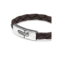 UNOde50 Sterling Silver Rectangular Spring Clasp Bracelet