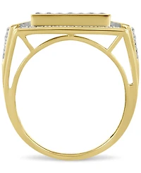 Men's Diamond Statement Ring (1/2 ct. t.w.) in 10k Yellow Gold