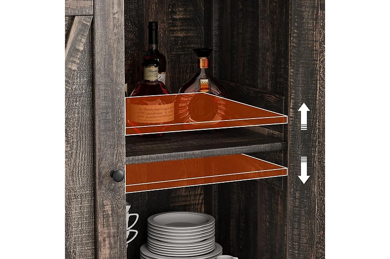 gaomon Buffet Cabinet Farmhouse Storage with Doors and Shelves, Buffets Sideboards Entryway Accent Console fo