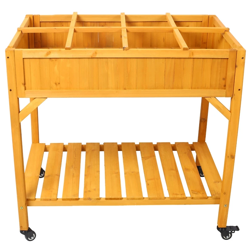 Streamdale 8-Pocket Mobile Herb & Veggie Planter with Storage