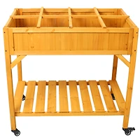 Streamdale 8-Pocket Mobile Herb & Veggie Planter with Storage