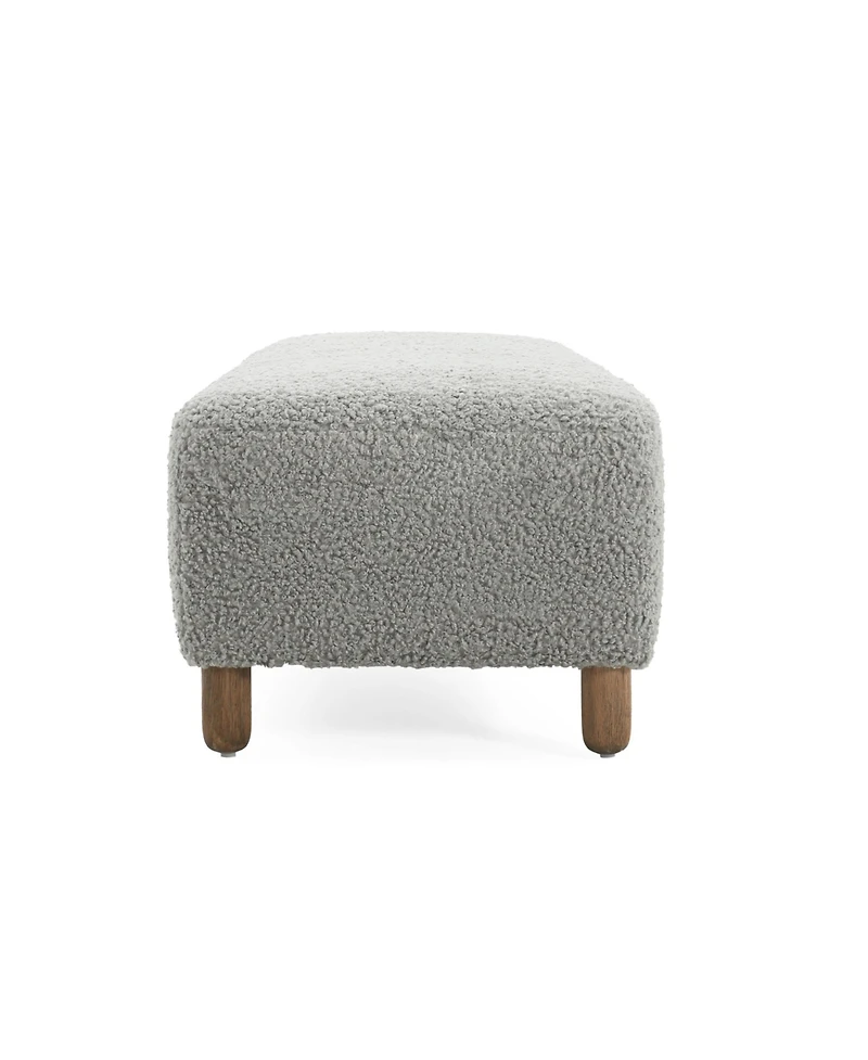 Modern Upholstered Ottoman Bench,Comfortable End-of-Bed Seat for Bedroom or Living Room-The Pop Home