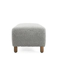 Modern Upholstered Ottoman Bench,Comfortable End-of-Bed Seat for Bedroom or Living Room-The Pop Home