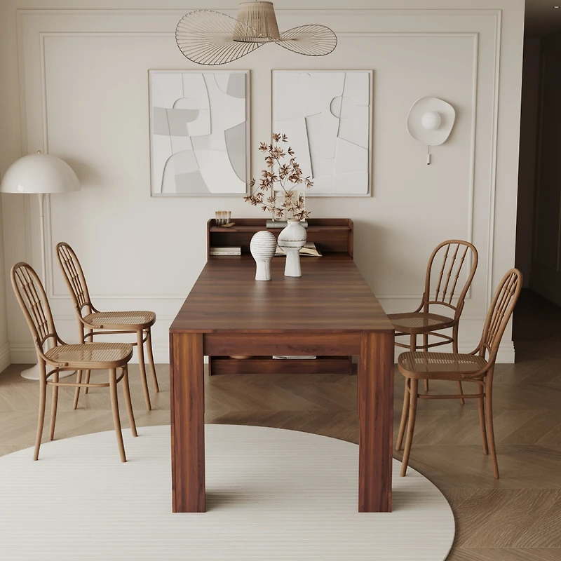 Streamdale Modern Extendable Dining Table with Storage