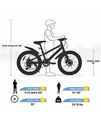 Streamdale 20" Kids' Fat Tire Mountain Bike (5+ Years)