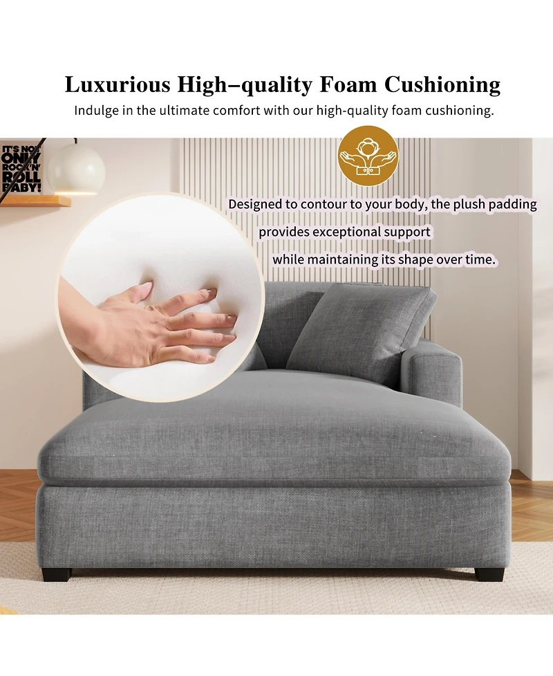 Streamdale Furniture Mirod 53.5''70.9'' Oversized Chaise