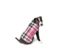 Chilly Dog M Pink Plaid Coat