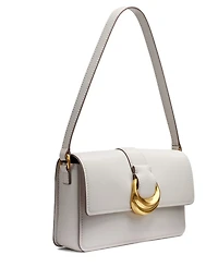 Donna Karan New York Valley Stream Leather Buckle Shoulder with Removable Strap