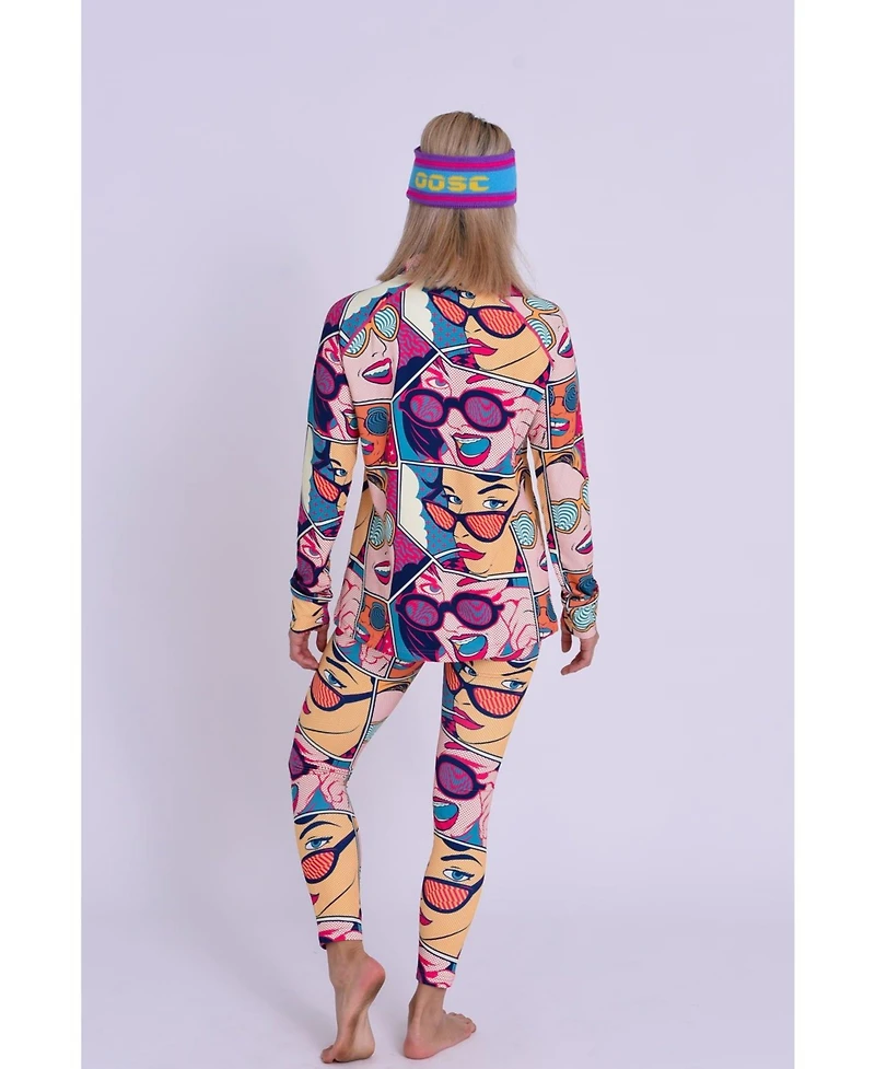 Oosc Women's Baselayer Top - Comic Book Candy