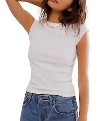 Free People Women's Ever Had Cap-Sleeve T-Shirt