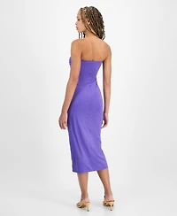 Miken Juniors' Shell-Trim Dress Swim Cover-Up, Exclusively at Macy's