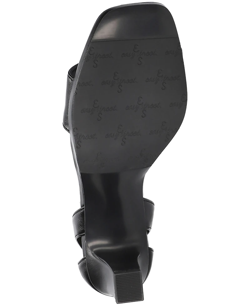 Easy Street Women's Ro Square Toe Heeled Sandals