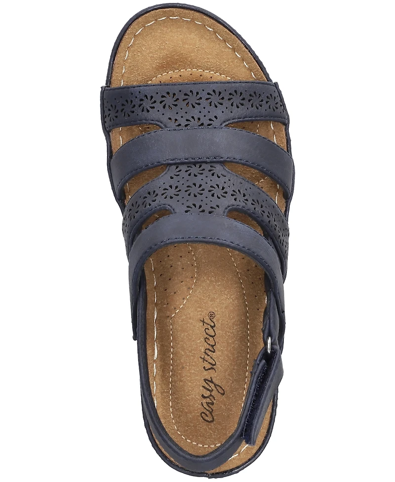 Easy Street Women's Alexi Slingback Wedge Sandals