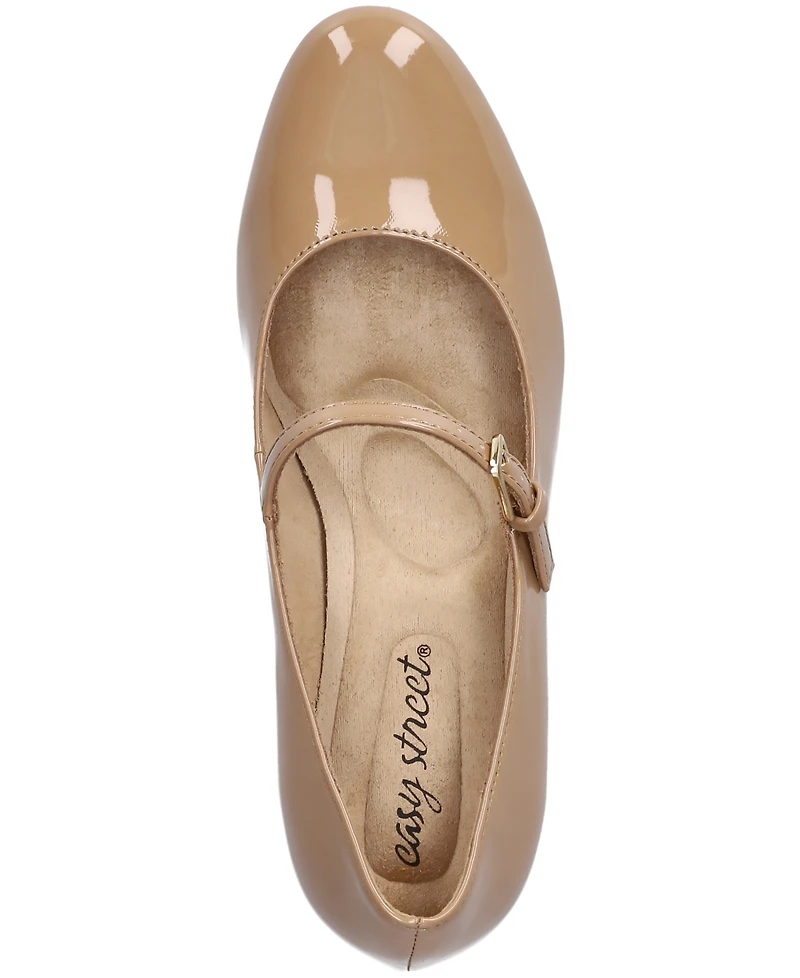 Easy Street Women's Zest Buckle Platform Pumps