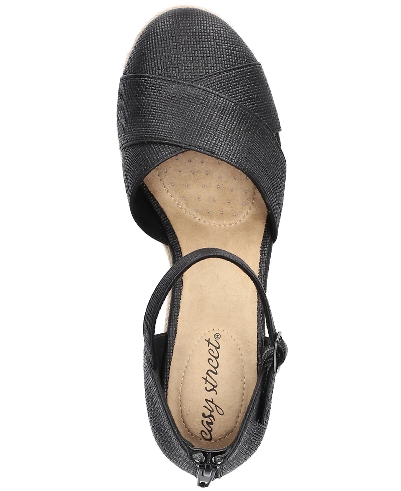 Easy Street Women's Coast Espadrille Wedge Sandals
