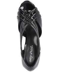 Easy Street Women's Oceana Peep Toe Pumps