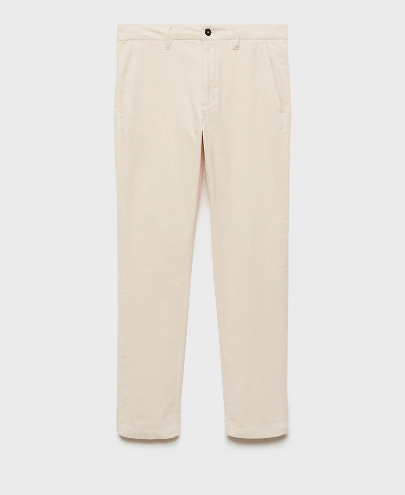 Mango Men's Slim-Fit Corduroy Pants